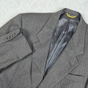 Hart Schaffner Marx Size 41 Dark Gray Wool Blazer Sport Coat Suit Jacket